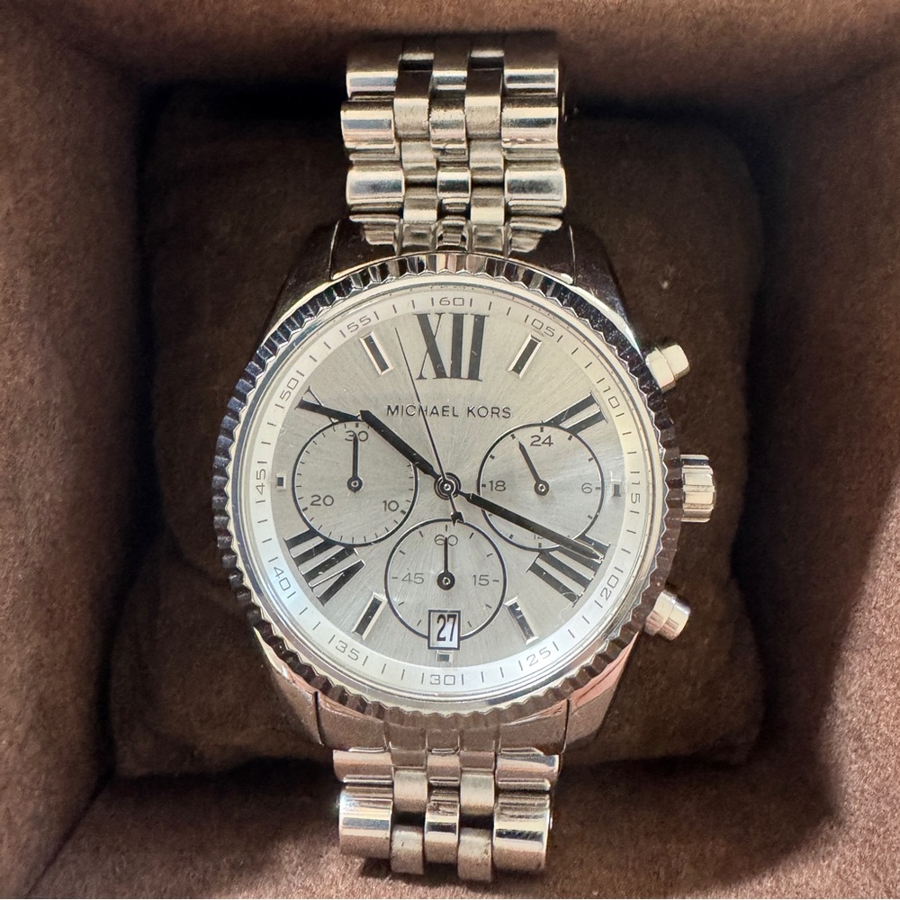 Michael Kors Silver Chronograph Women’s Watch